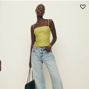 NEW Reformation Overland Linen Top